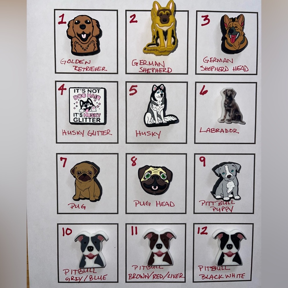 Handcrafted Dog Breed - PICK YOUR FOCAL BEAD- CUSTOM CRAFTED PEN/KEYCHAIN